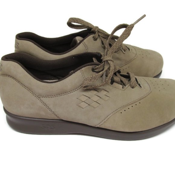 SAS Free Time Tripad Comfort  Brown Suede Lace Up - Picture 2 of 8